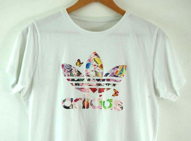 White Adidas Tee Womens - 12 - Image 2