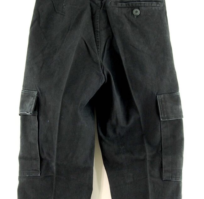 Back of Womens Black German Army Moleskin Pants