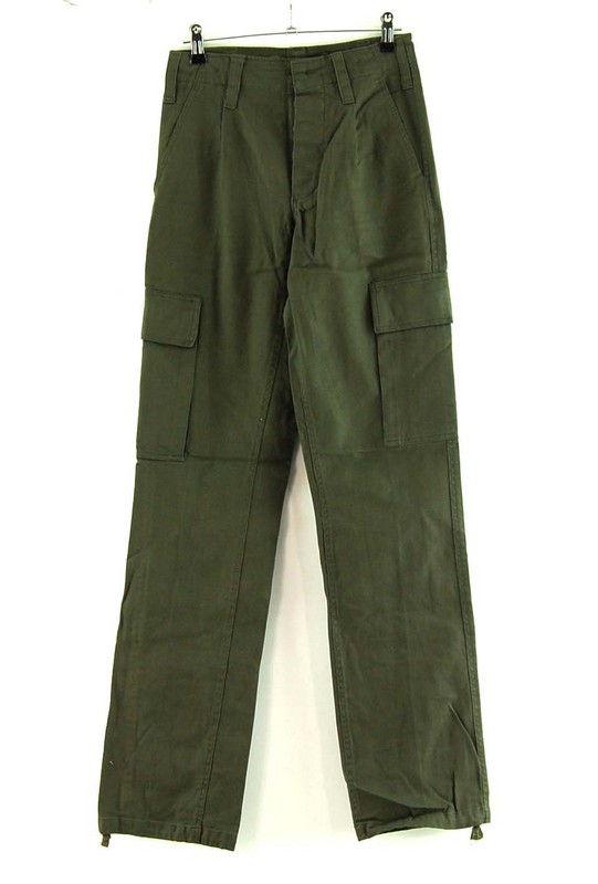 German Army Moleskin Pants - W24-26 - Blue 17 Vintage Clothing