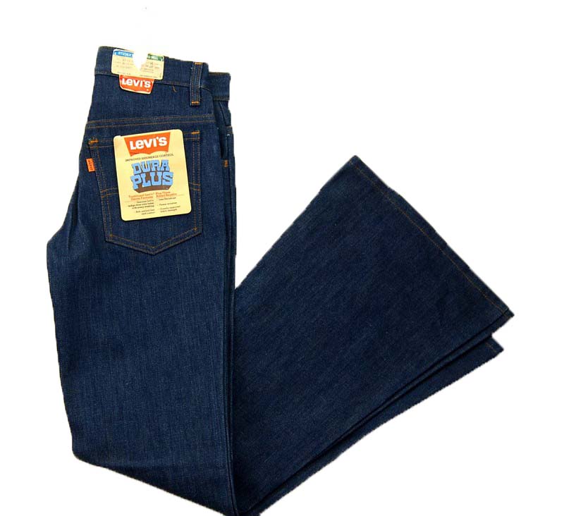 Levis Bell Bottom Jeans - Deadstock Dura Plus - Blue 17 Vintage Clothing