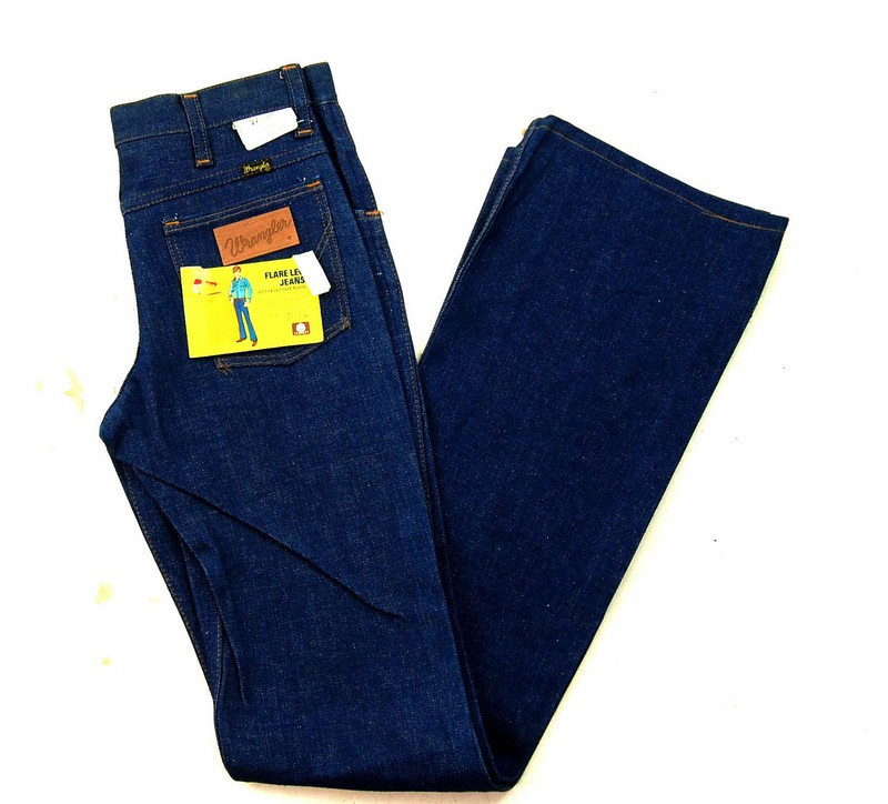 Wrangler Flare Leg Jeans - 27W x 34L - Blue 17 Vintage Clothing