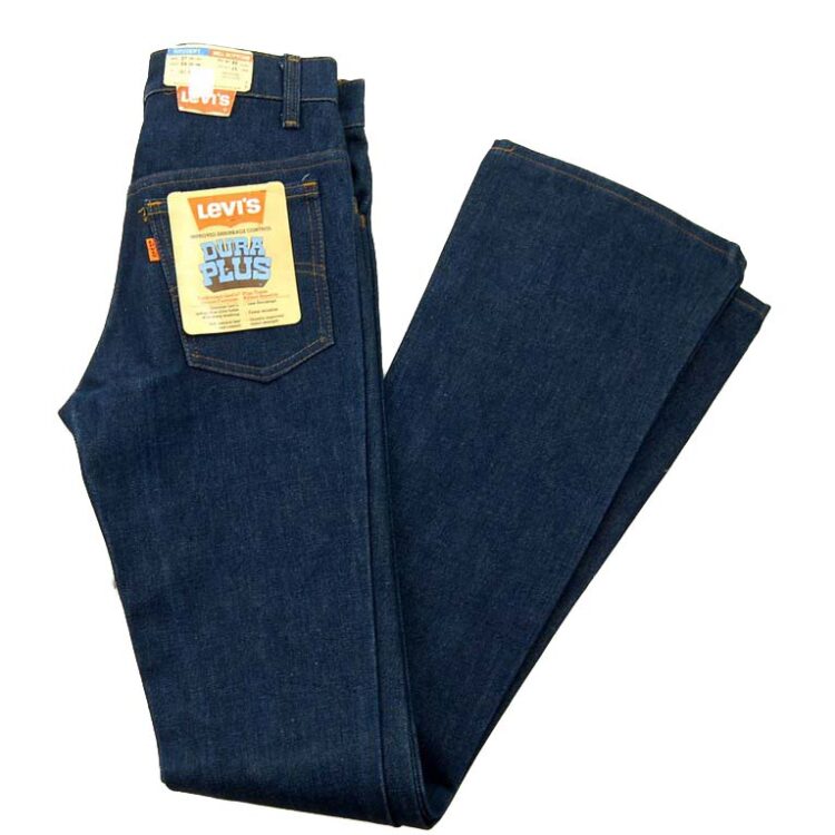 70s Vintage Deadstock Dura Plus Bell Bottom Levis Student Fit Jeans