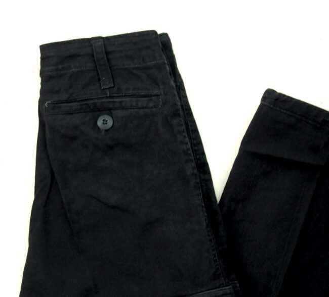 Close up of Black Army Pants Womens