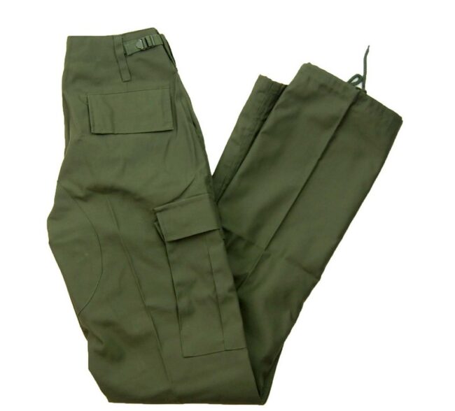 Olive Six Pocket Cargo Trousers