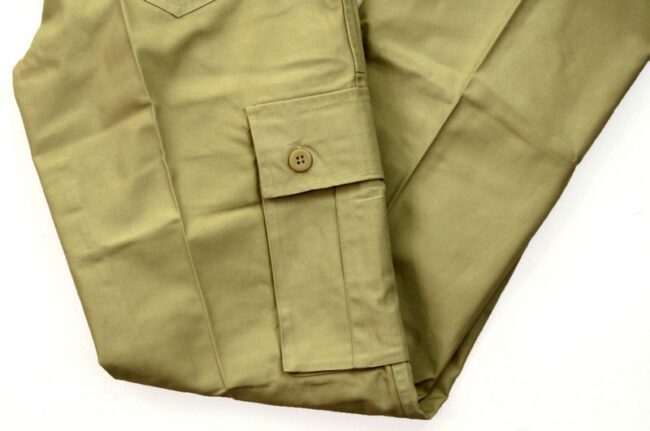 Close up of Khaki Army Pants