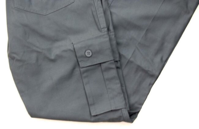 Close up of Grey Vintage Army Trousers