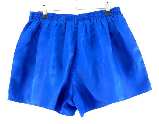 Back of Blue Satin Masita Shorts