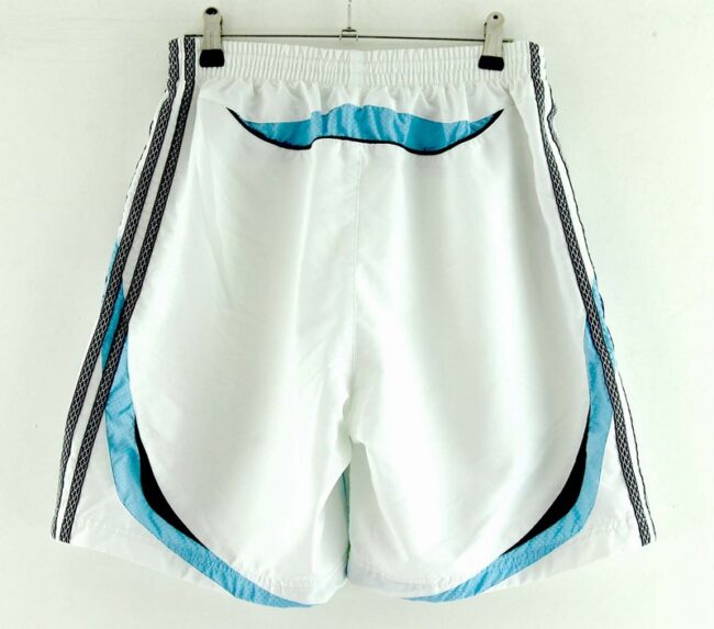 Back of Mens White Adidas Shorts