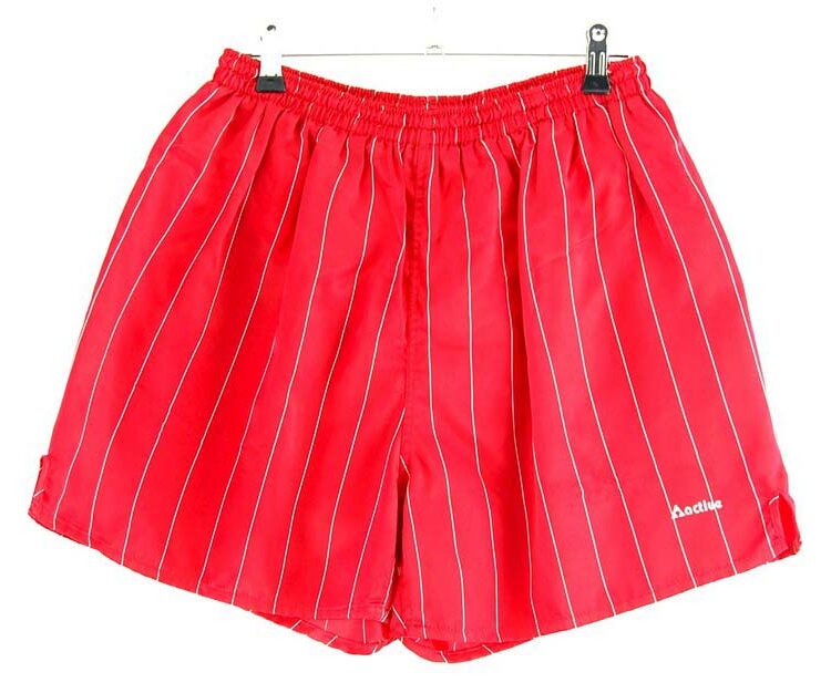 Red Striped Active Shorts