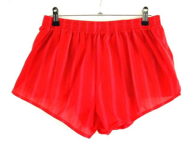 Back of Red Puma Running Shorts