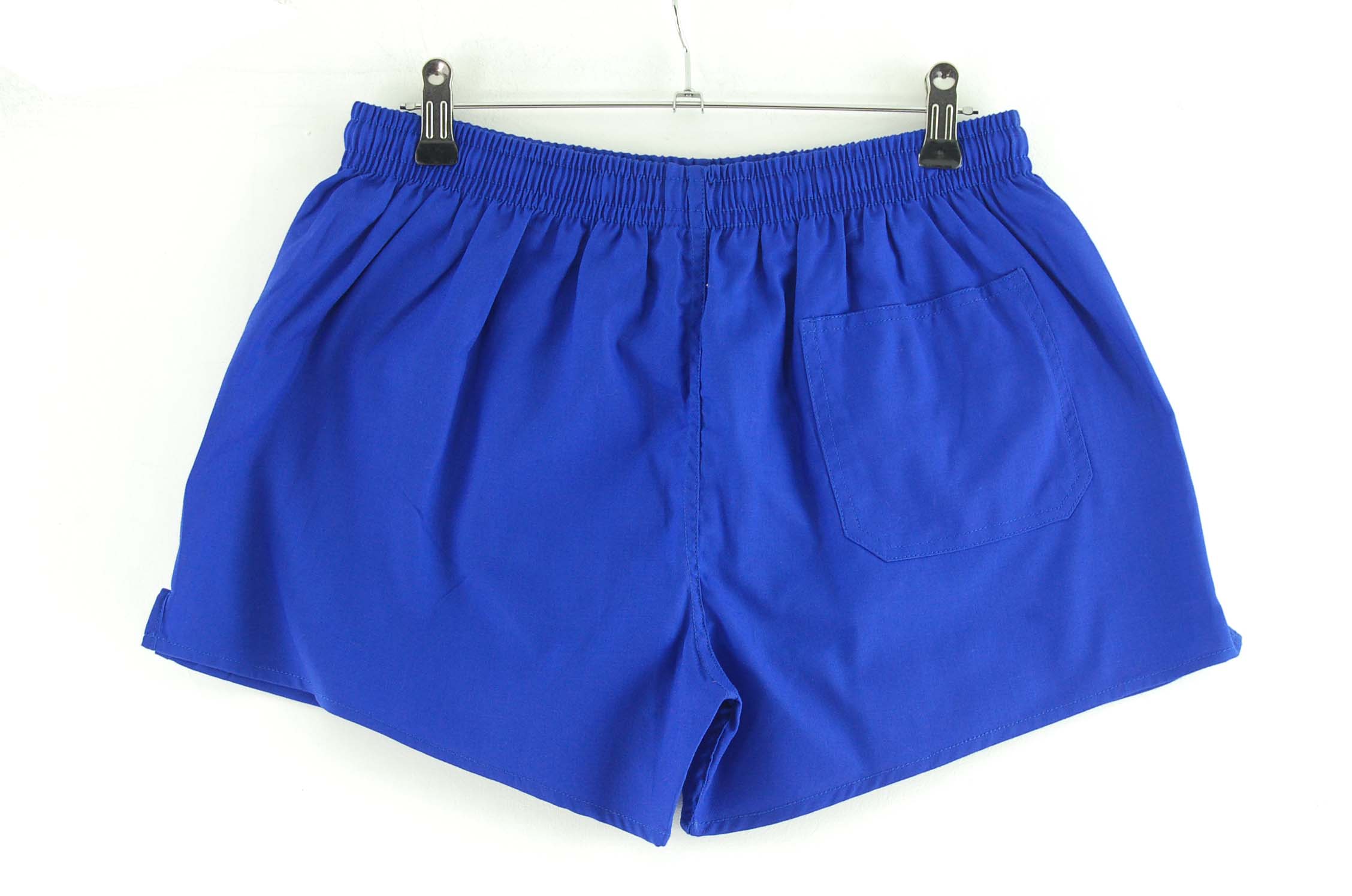 Blue Gym Shorts - UK Size XS - Blue 17 Vintage Clothing