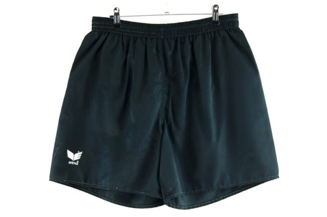 Black Satin Erima Shorts