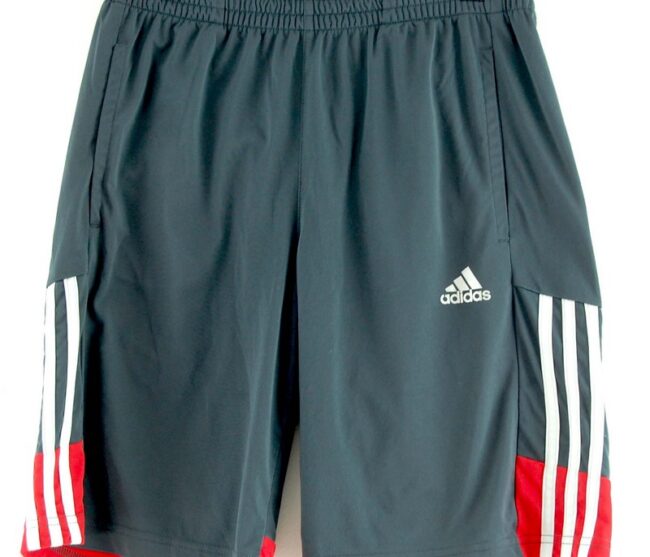 Close up of Adidas Black Climalite Shorts