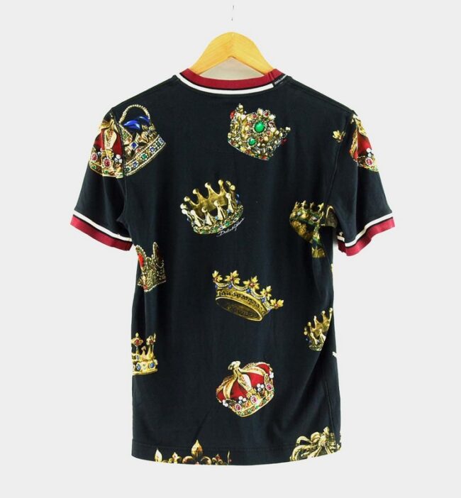 Back of Black Crown Dolce Gabbana Tee