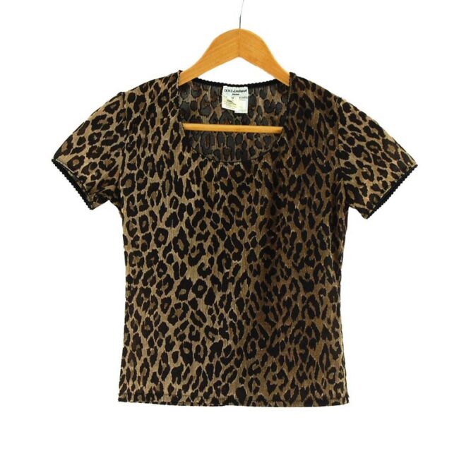 Dolce And Gabbana Animal Print Top