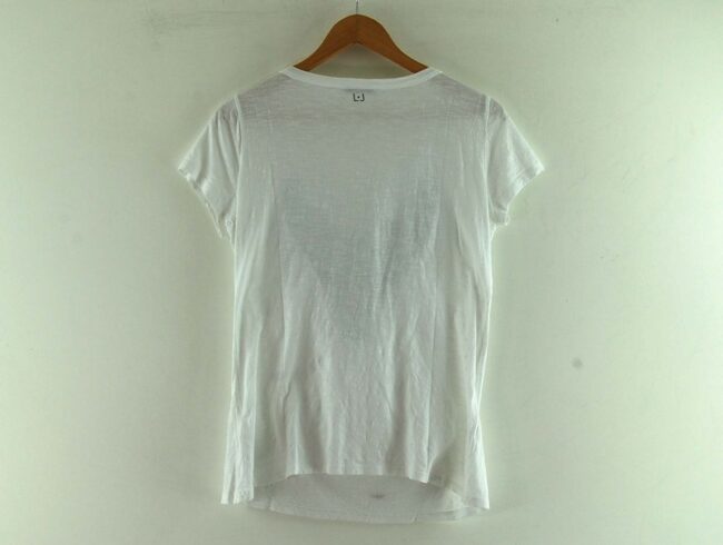 Back of White Beaded Liu Jo T Shirt