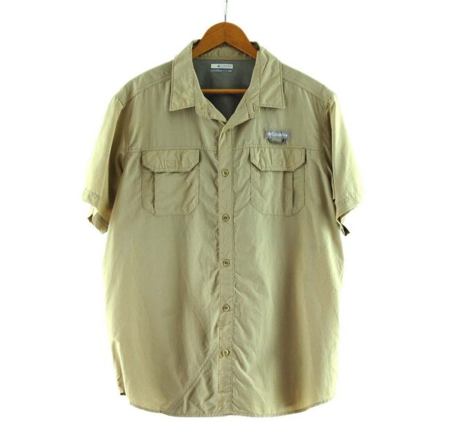 Beige Columbia Short Sleeve Shirt