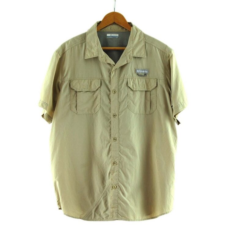 Beige Columbia Short Sleeve Shirt