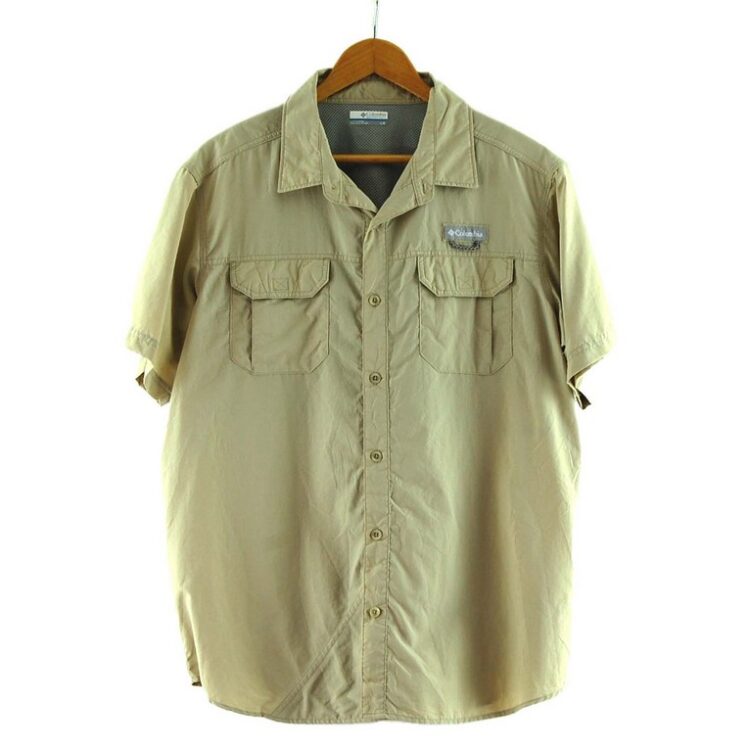 Beige Columbia Short Sleeve Shirt