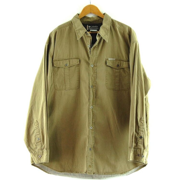 Brown Long Sleeve Columbia Shirt