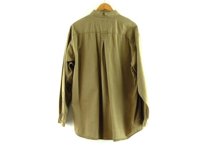 Back of Brown Long Sleeve Columbia Shirt