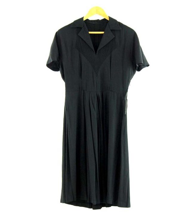 Black 40s Rayon Dress