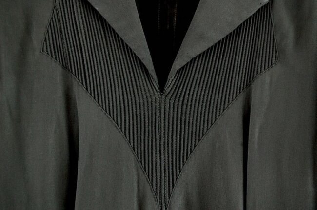 Detail of Black 40s Rayon Dress