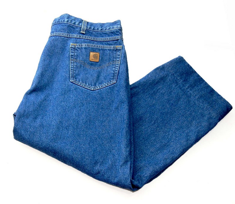 Carhartt Denim Carpenter Jeans - 42W X L27 - Blue 17 Vintage Clothing