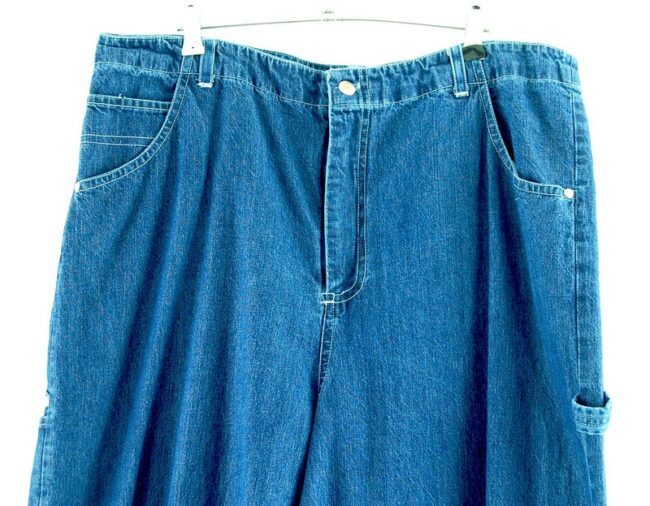 Close of Blue Denim Carolina Bay Carpenter Pants