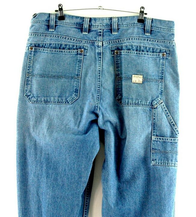 Back of Five Pocket Denim Eddie Bauer Jeans