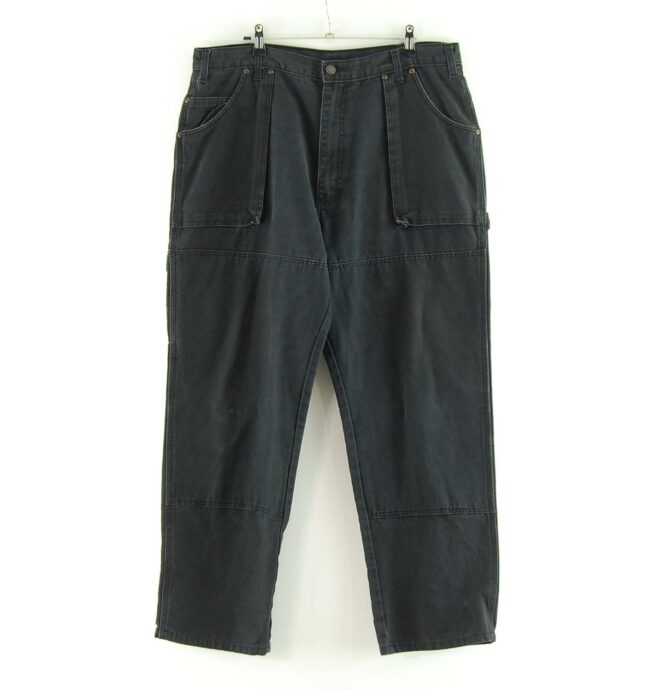 Front of Black Dickies Carpenter Jeans