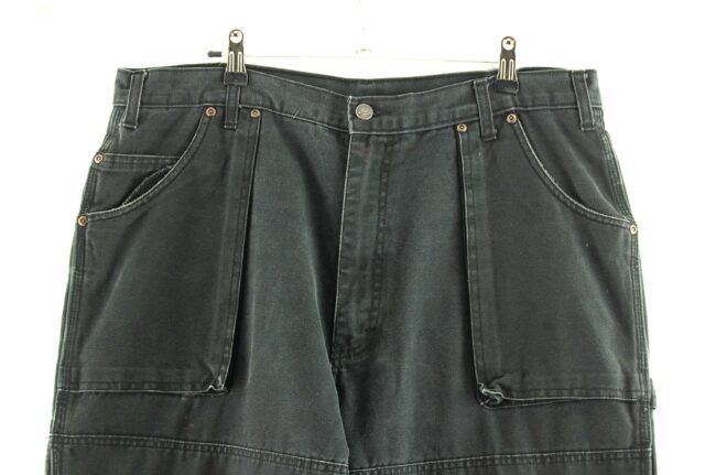 Close of Black Dickies Carpenter Jeans