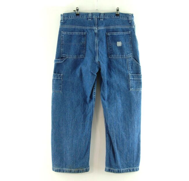 Back of Blue Denim Faded Glory Carpenter Jeans