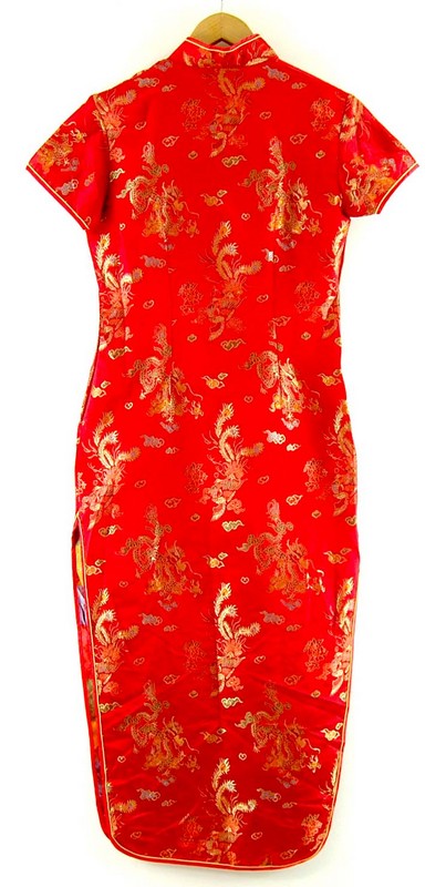 Back of Chinese Satin Dress