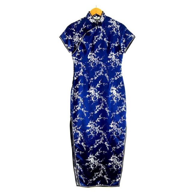 Long Blue Chinese Oriental Dress