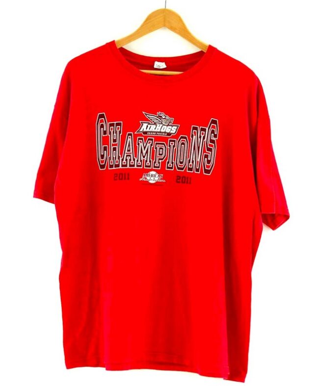 Red Grand Prairie Texas Airhogs Baseball Tee