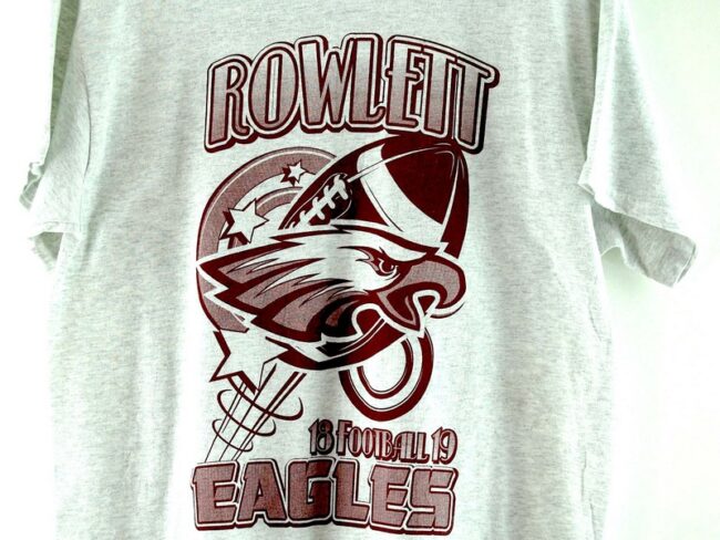 Close up of Rowlett Eagles Vintage T Shirt