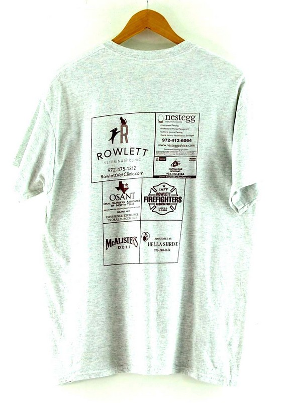 Back of Rowlett Eagles Vintage T Shirt