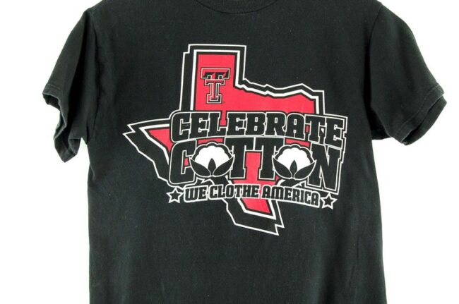 Close up of Celebrate Cotton Vintage T Shirt