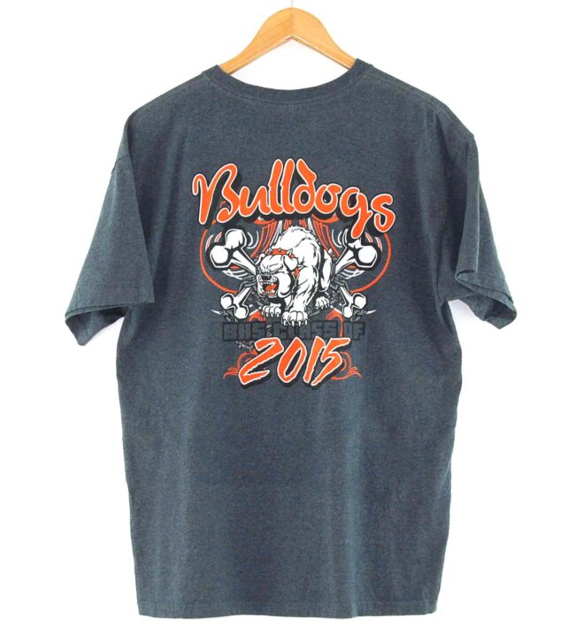 Back of Bulldogs Sports Vintage Tee