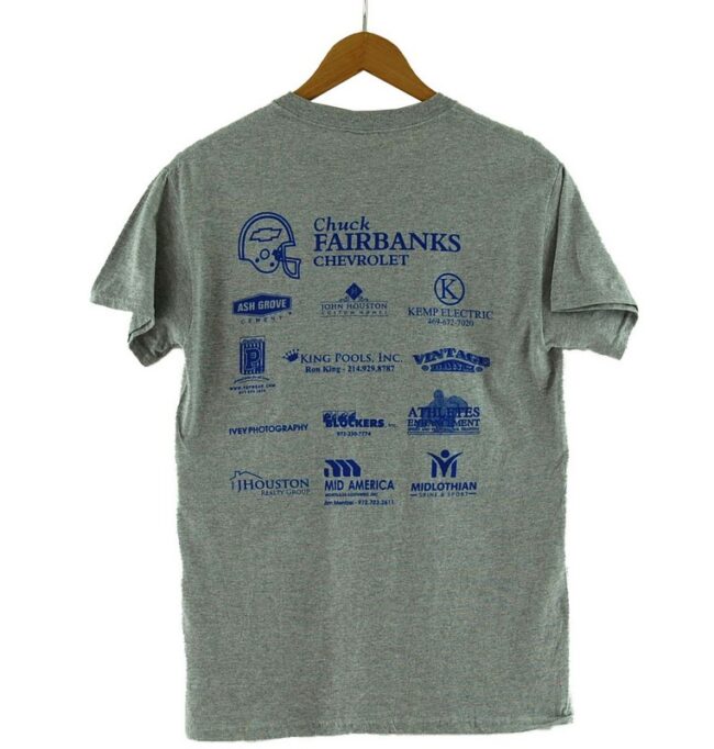 Back of Midlothian Football Retro Tshirt