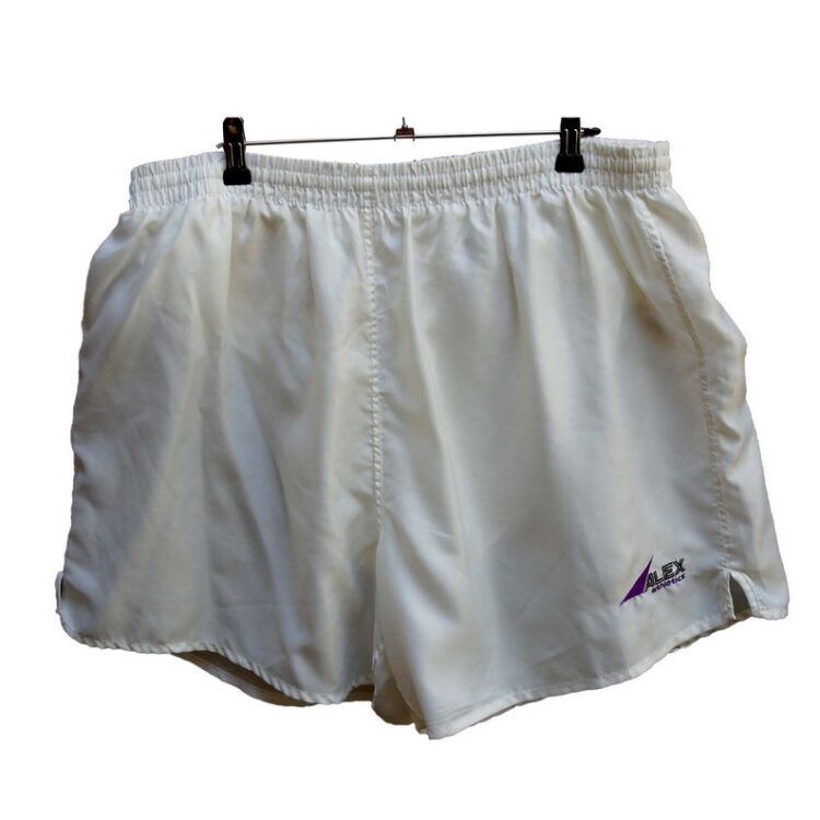 White Satin Alex Athletics Shorts