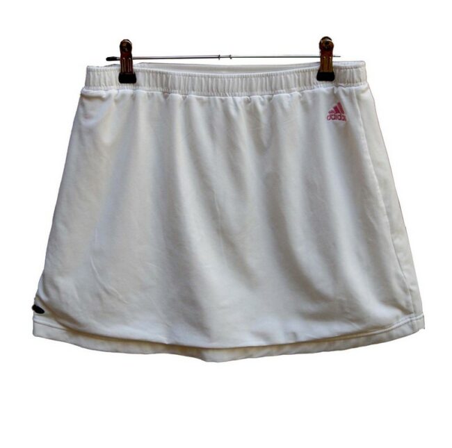Back of Climalite Adidas Tennis Skirt White