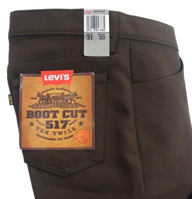 Brown 70s Levis Vintage Bootcut Trousers