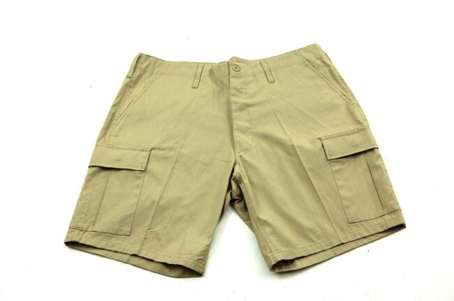 Dead Stock Mens Khaki Cargo Shorts