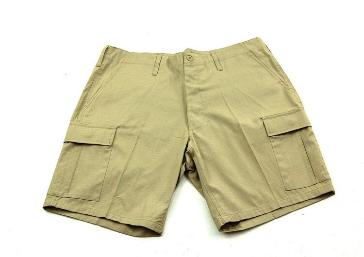 Dead Stock Mens Khaki Cargo Shorts