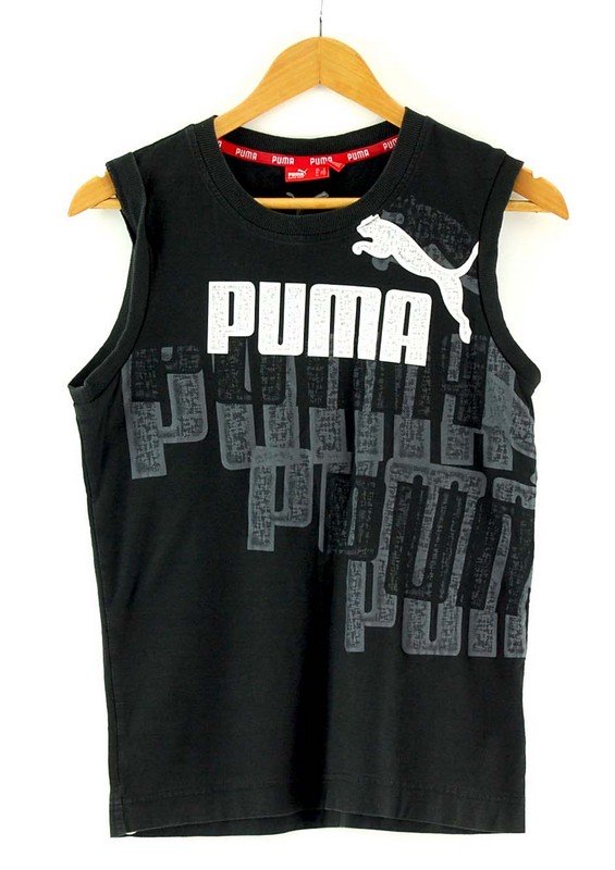 Mens Puma Black Vest