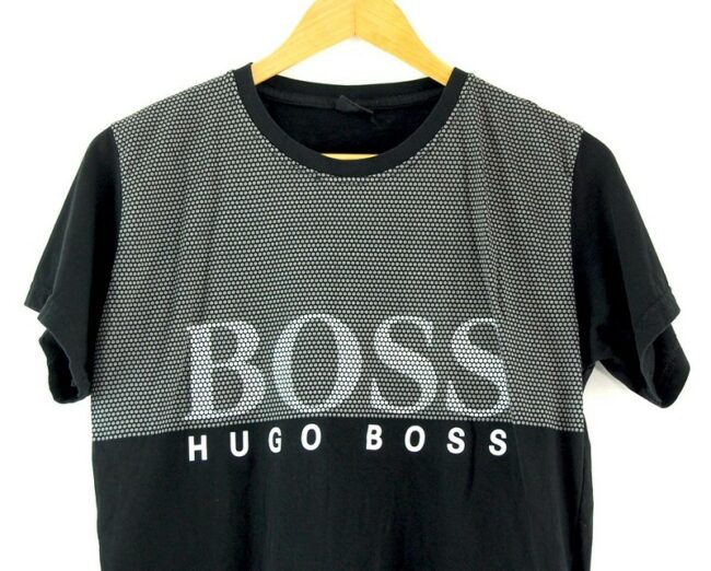 Close up of Mens Hugo Boss Black Tshirt