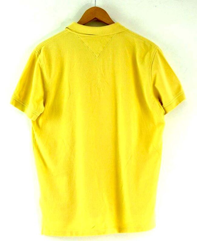 Back of Yellow Tommy Hilfiger Polo