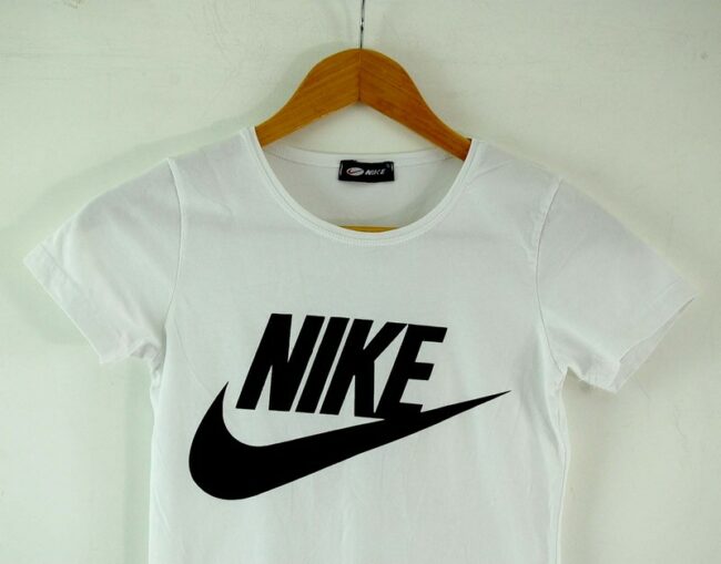 Close up of Womens Nike Tshirt White